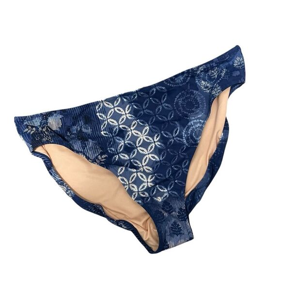 Garnet Hill Signature Twist Front Tankini Top and Bottoms Blue Size 18 NWT - Picture 5 of 6